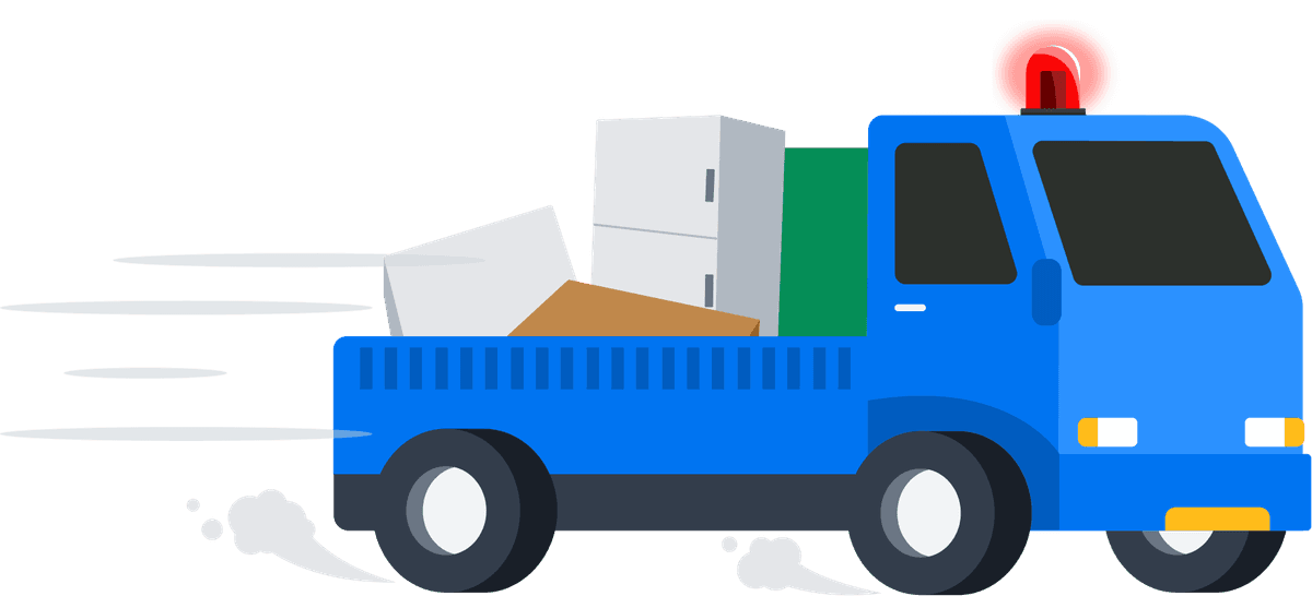 이사 폐기물 수거 차량